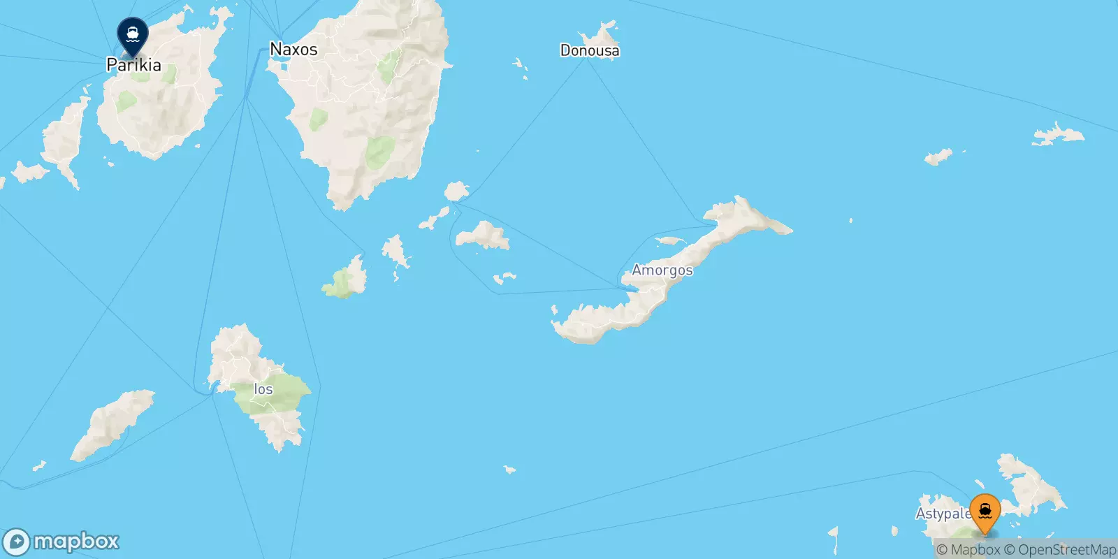 Ferries de Astipalea a Paros