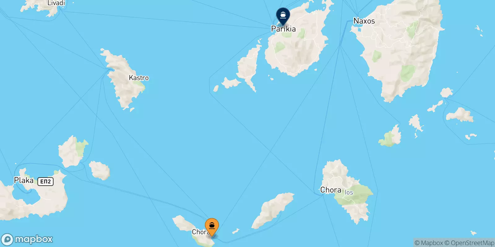 Ferries de Folegandros a Paros