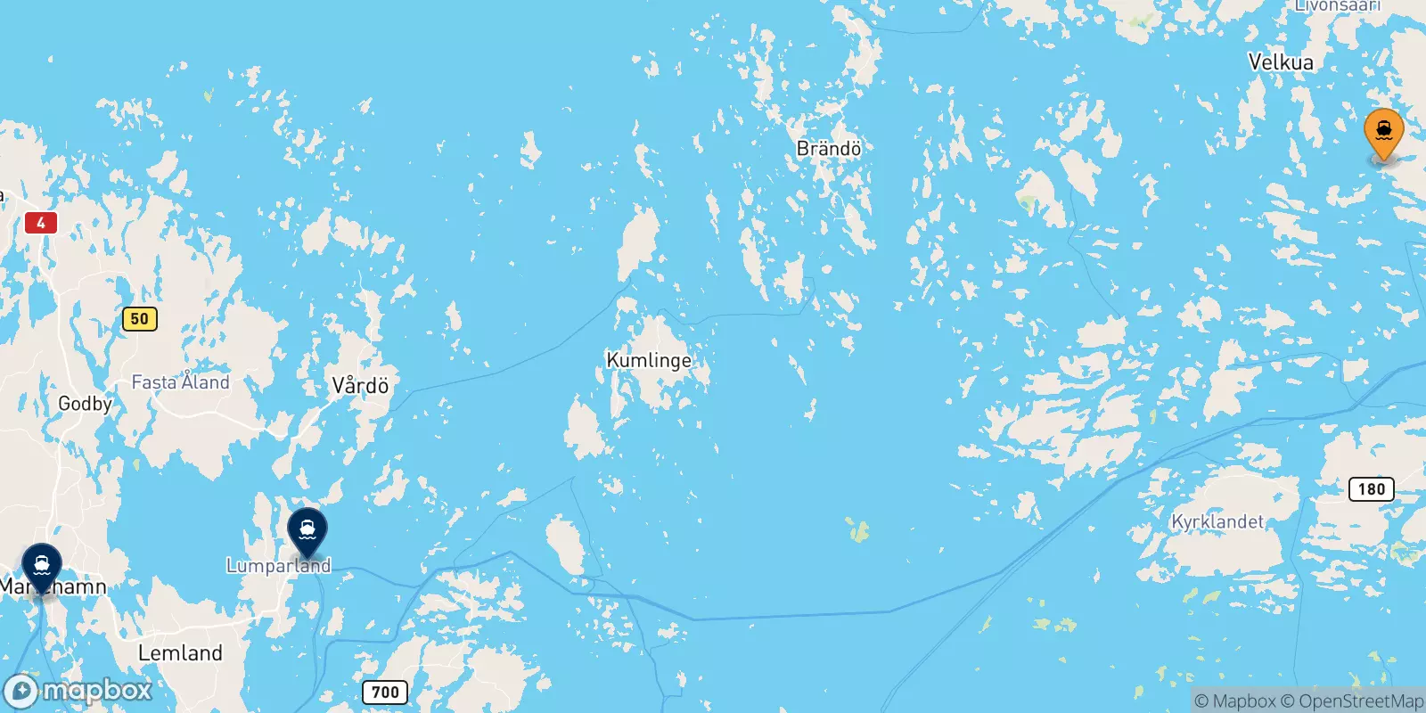 Ferries de Turku a Islas Aland